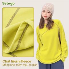 Áo dài tay thể thao, dã ngoại Noro nỉ mềm nhẹ, giữ ấm mùa đông