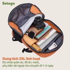 Balo dã ngoại Outsider 35L siêu nhẹ trợ lực tốt
