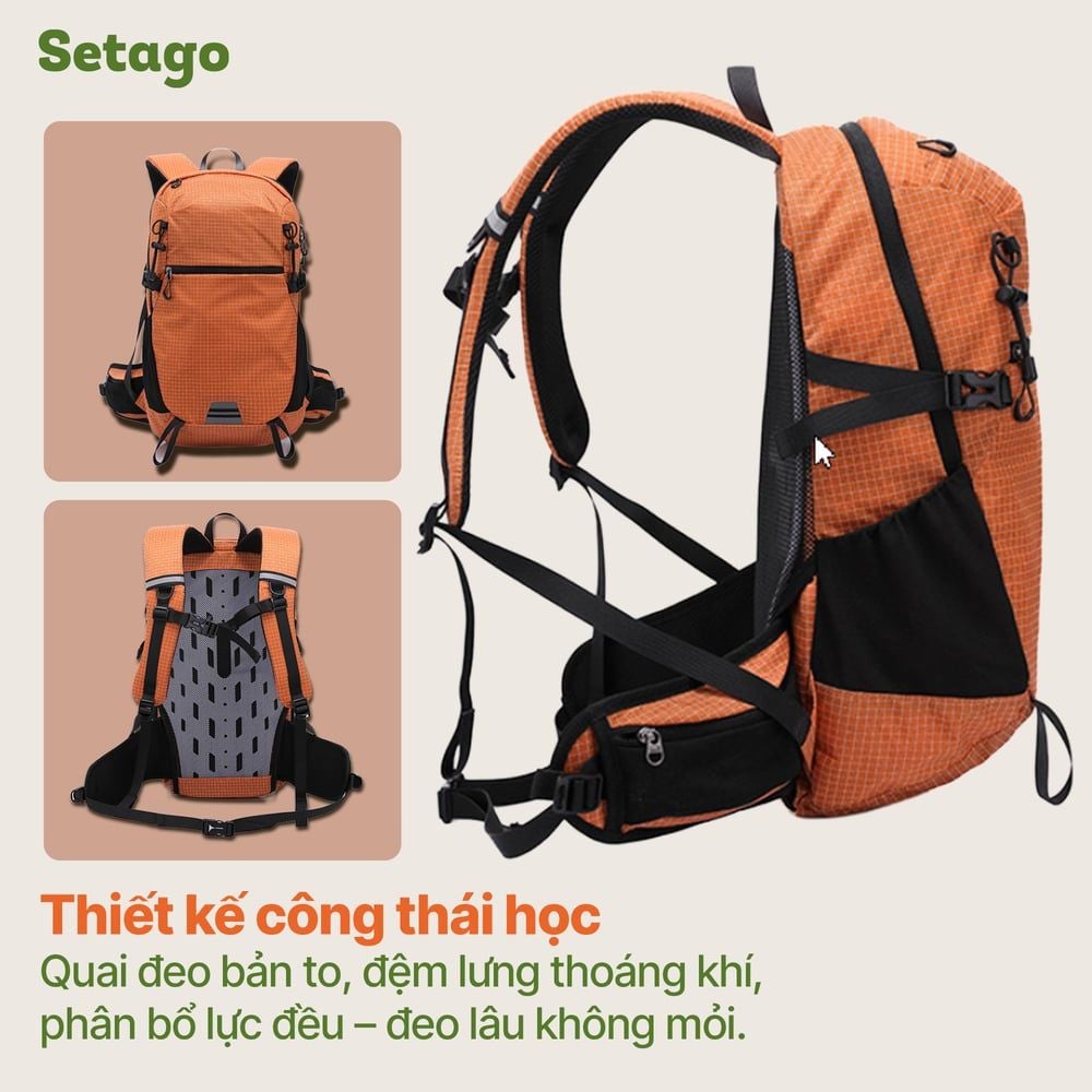 Balo dã ngoại Outsider 35L siêu nhẹ trợ lực tốt