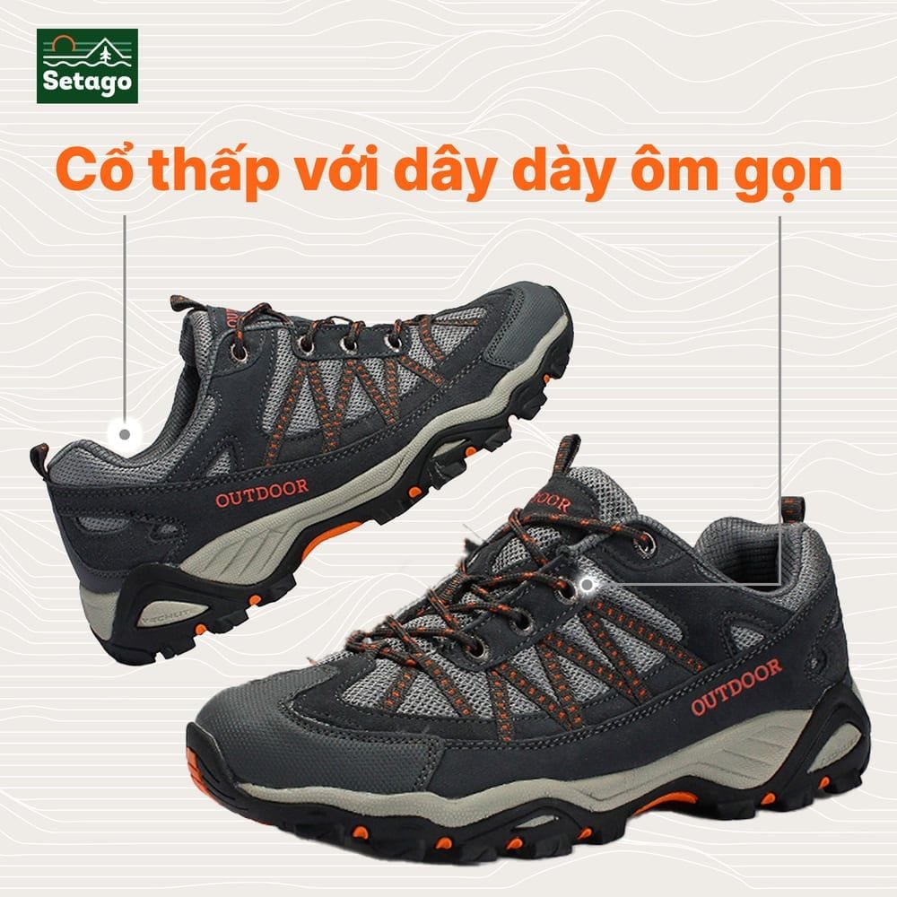 Giày trekking Outdoor Pro leo núi bám địa hình