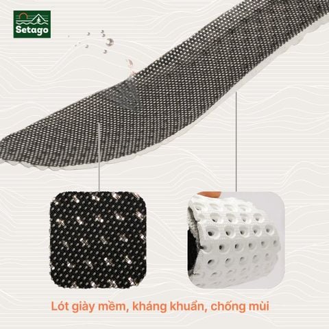 Giày trekking Outdoor Pro leo núi bám địa hình