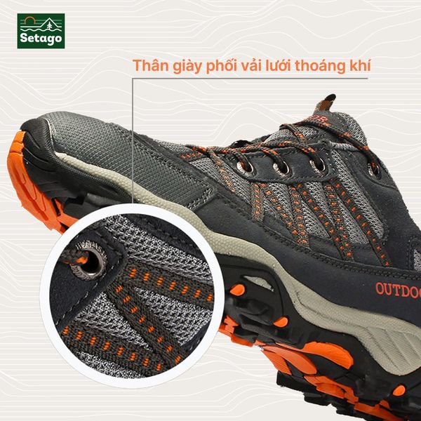 Giày trekking Outdoor Pro leo núi bám địa hình