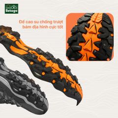 Giày trekking Outdoor Pro leo núi bám địa hình