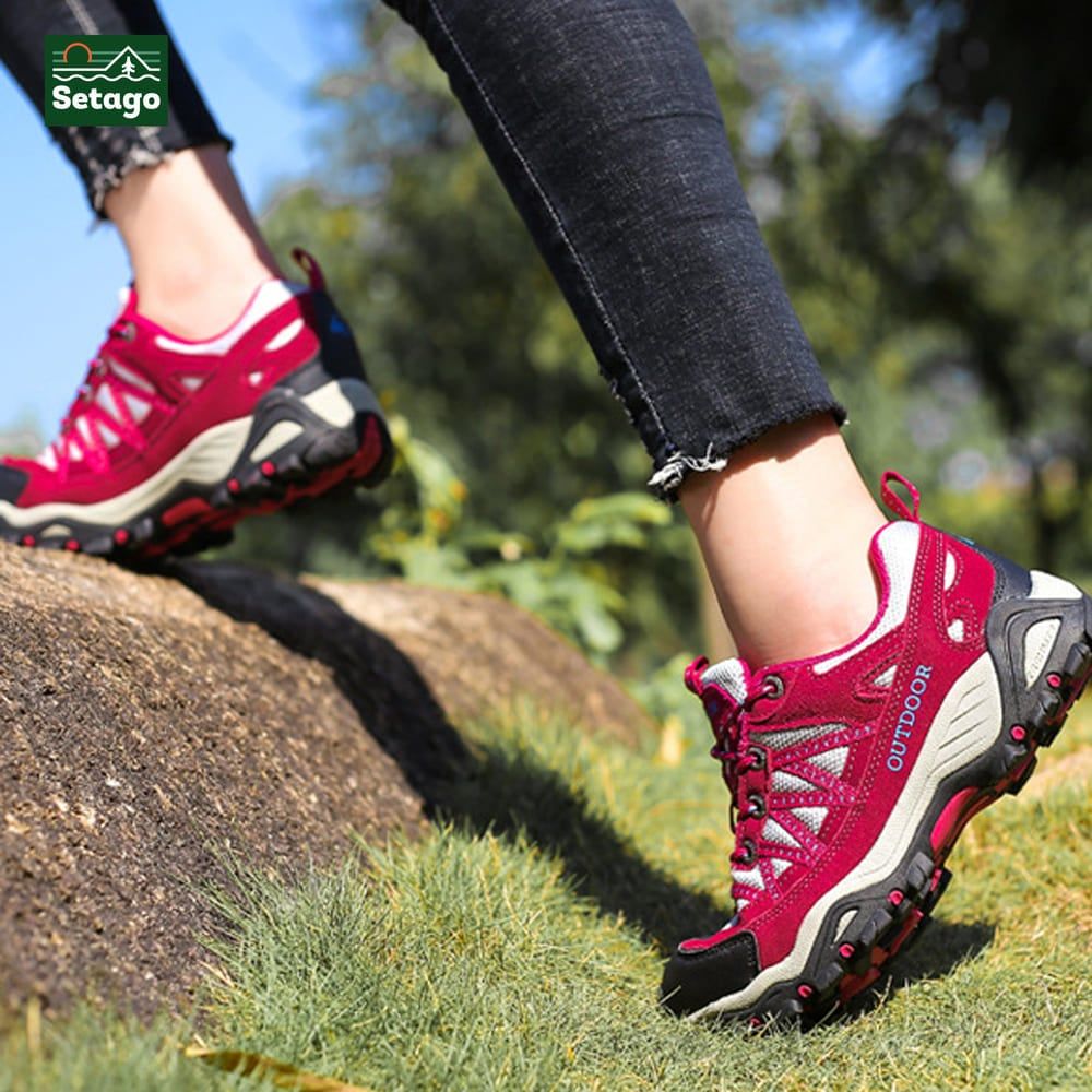Giày trekking Outdoor Pro leo núi bám địa hình