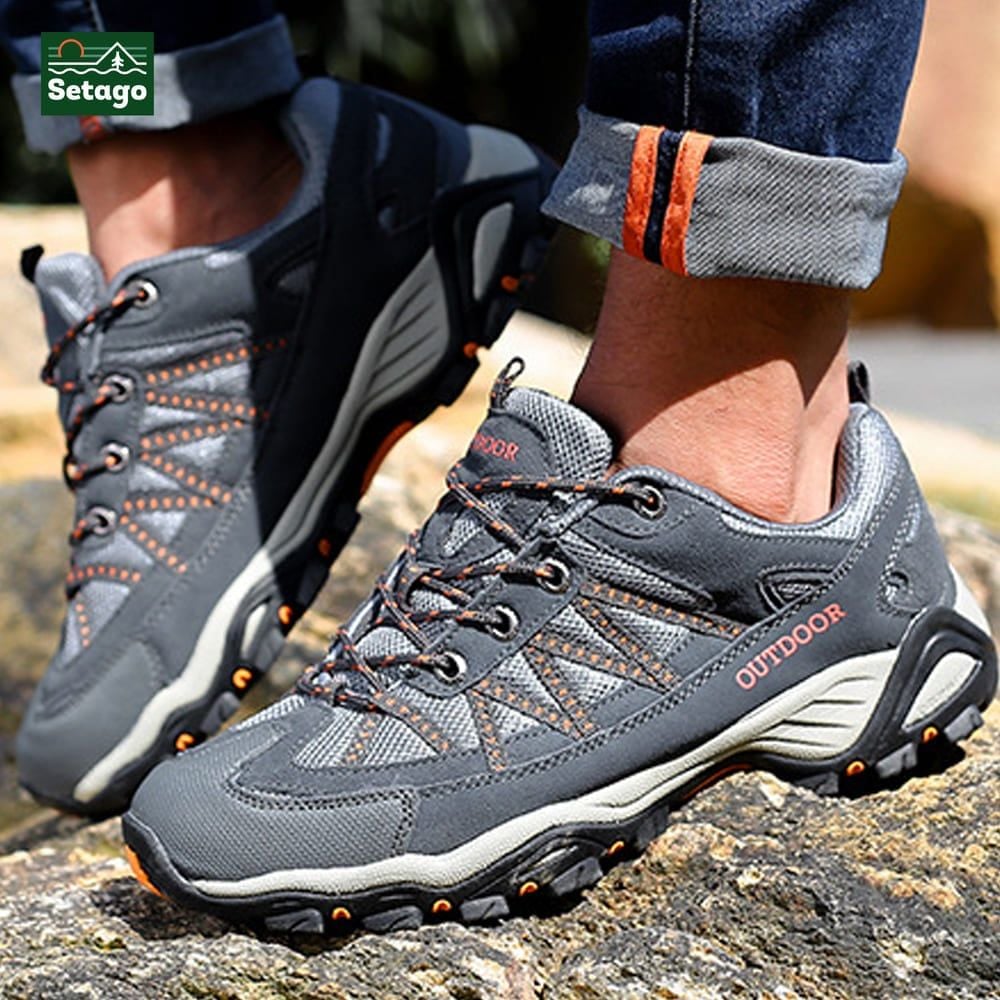 Giày trekking Outdoor Pro leo núi bám địa hình