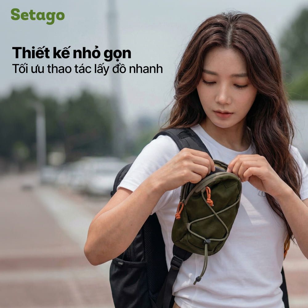 Túi Quick Pouch treo balo chống nước nhẹ