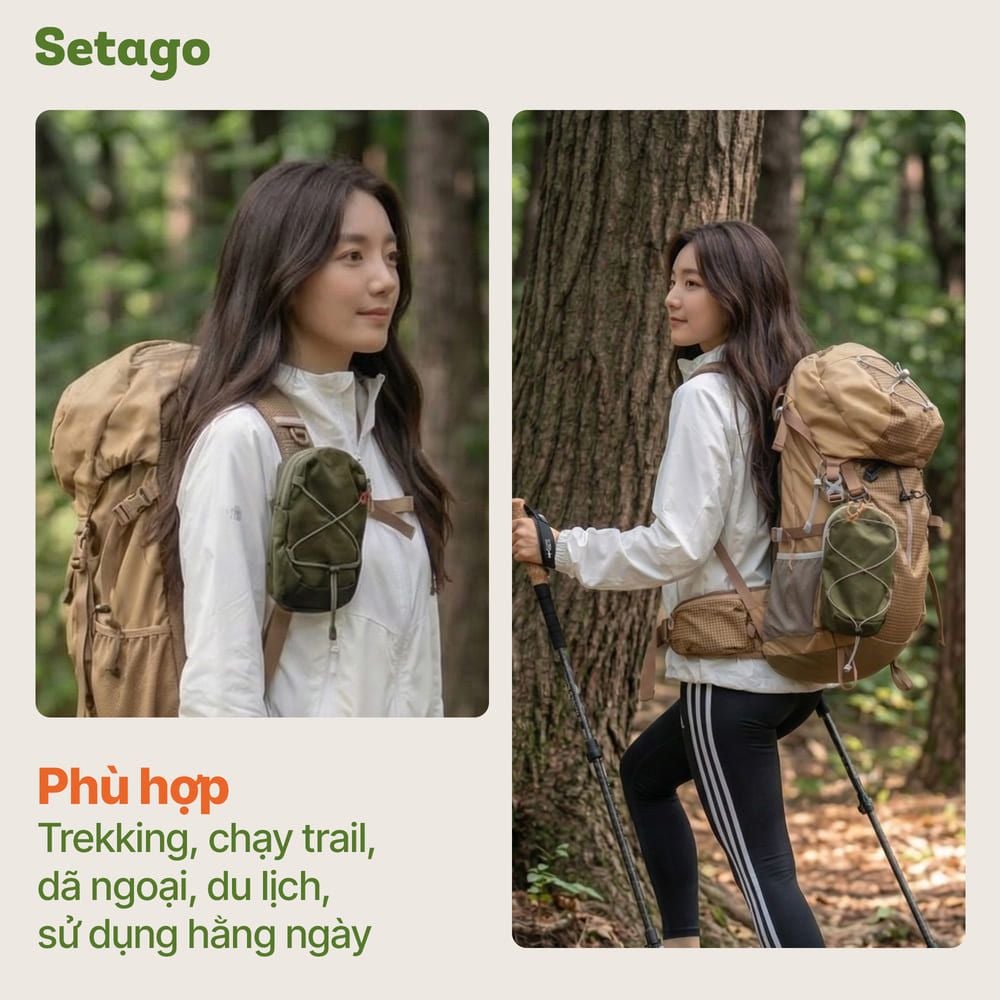 Túi Quick Pouch treo balo chống nước nhẹ