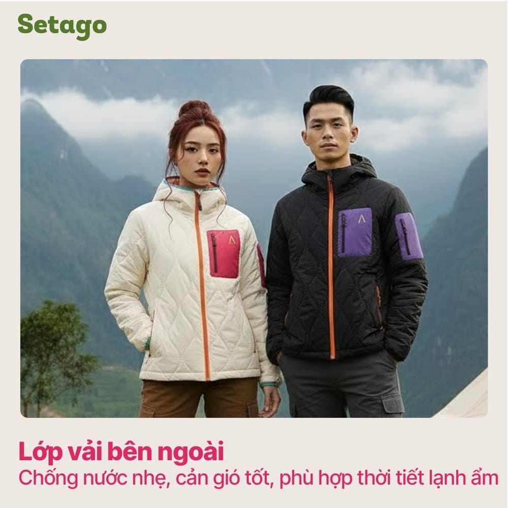 Áo khoác phao Snova – Siêu nhẹ, chống nước