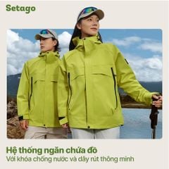 Áo khoác phao dã ngoại lông cừu kháng nước gọn nhẹ Stormer
