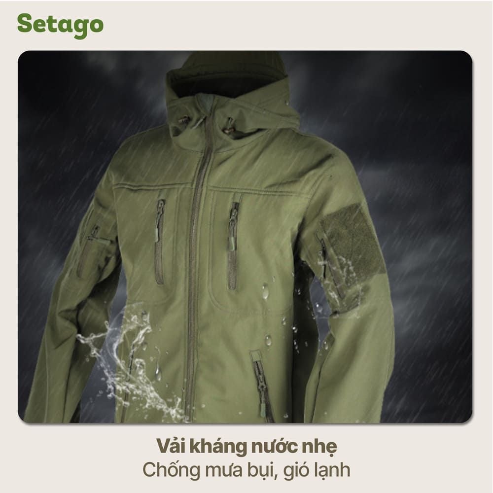 Áo khoác dã ngoại dáng quân đội Tactical V2
