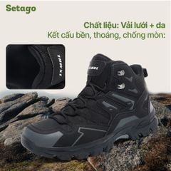 Giày Terra Shoes cổ cao, chống nước, siêu nhẹ – bảo vệ chân tối đa, chinh phục mọi địa hình