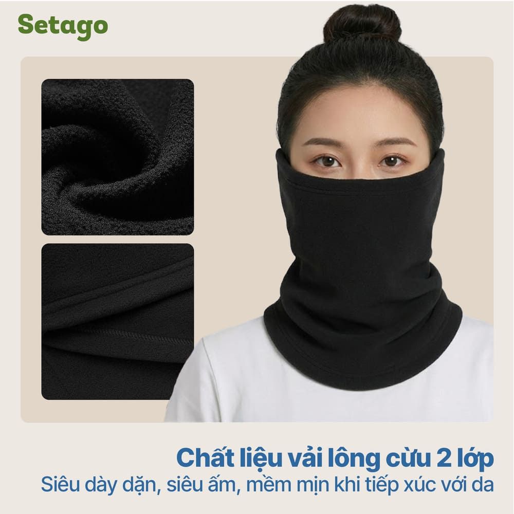 Khăn ống lông cừu 2 lớp Tuber – Giữ ấm tuyệt đối cho mùa đông