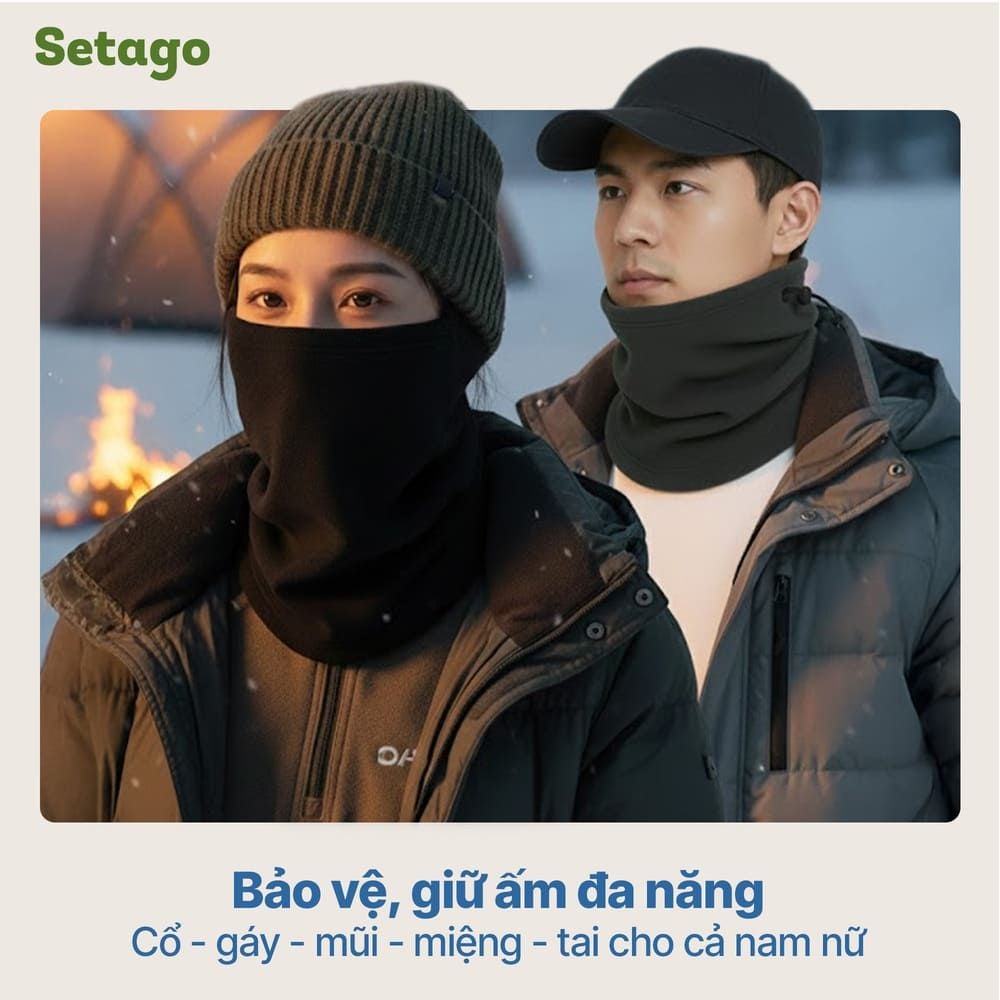 Khăn ống lông cừu 2 lớp Tuber – Giữ ấm tuyệt đối cho mùa đông
