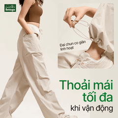 Quần Wide Track Pants Setago ống rộng đa năng