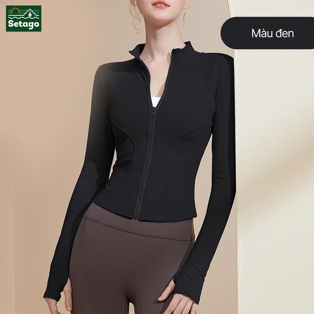 Áo khoác croptop thể thao nữ Flexy- mỏng nhẹ, co giãn, tôn dáng