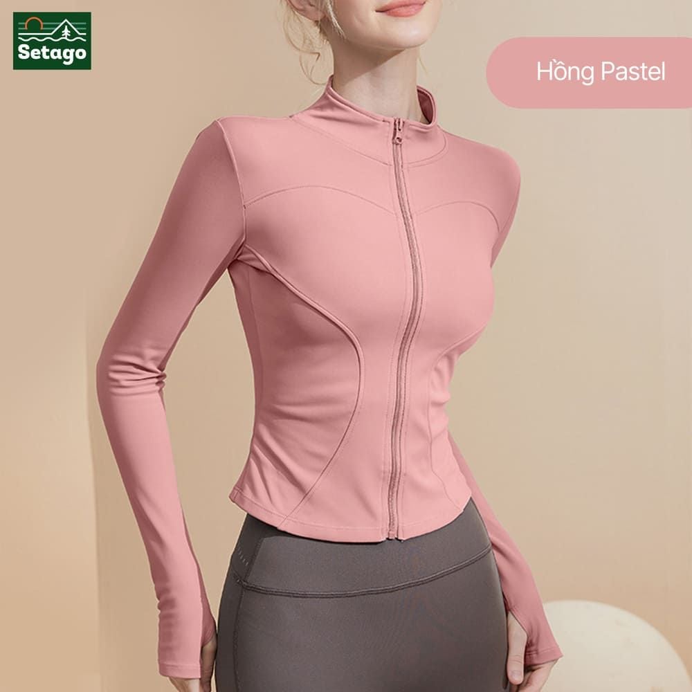 Áo khoác croptop thể thao nữ Flexy- mỏng nhẹ, co giãn, tôn dáng