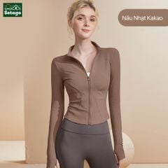 Áo khoác croptop thể thao nữ Flexy- mỏng nhẹ, co giãn, tôn dáng