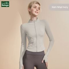 Áo khoác croptop thể thao nữ Flexy- mỏng nhẹ, co giãn, tôn dáng