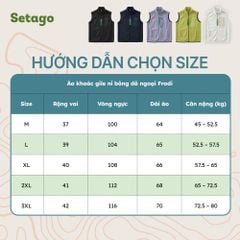 Áo khoác Gile nỉ bông Frodi giữ nhiệt, siêu nhẹ