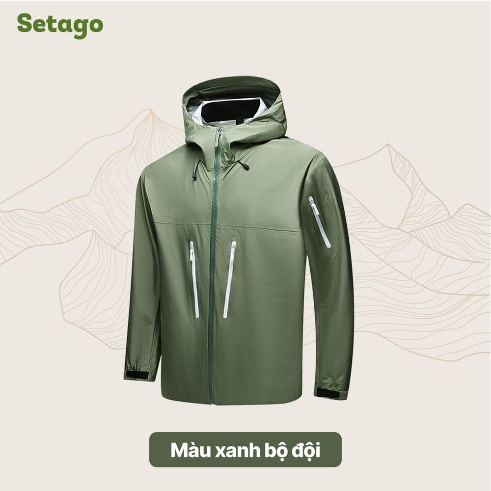 Áo khoác dã ngoại, leo núi chống nước tối đa Setago GTX