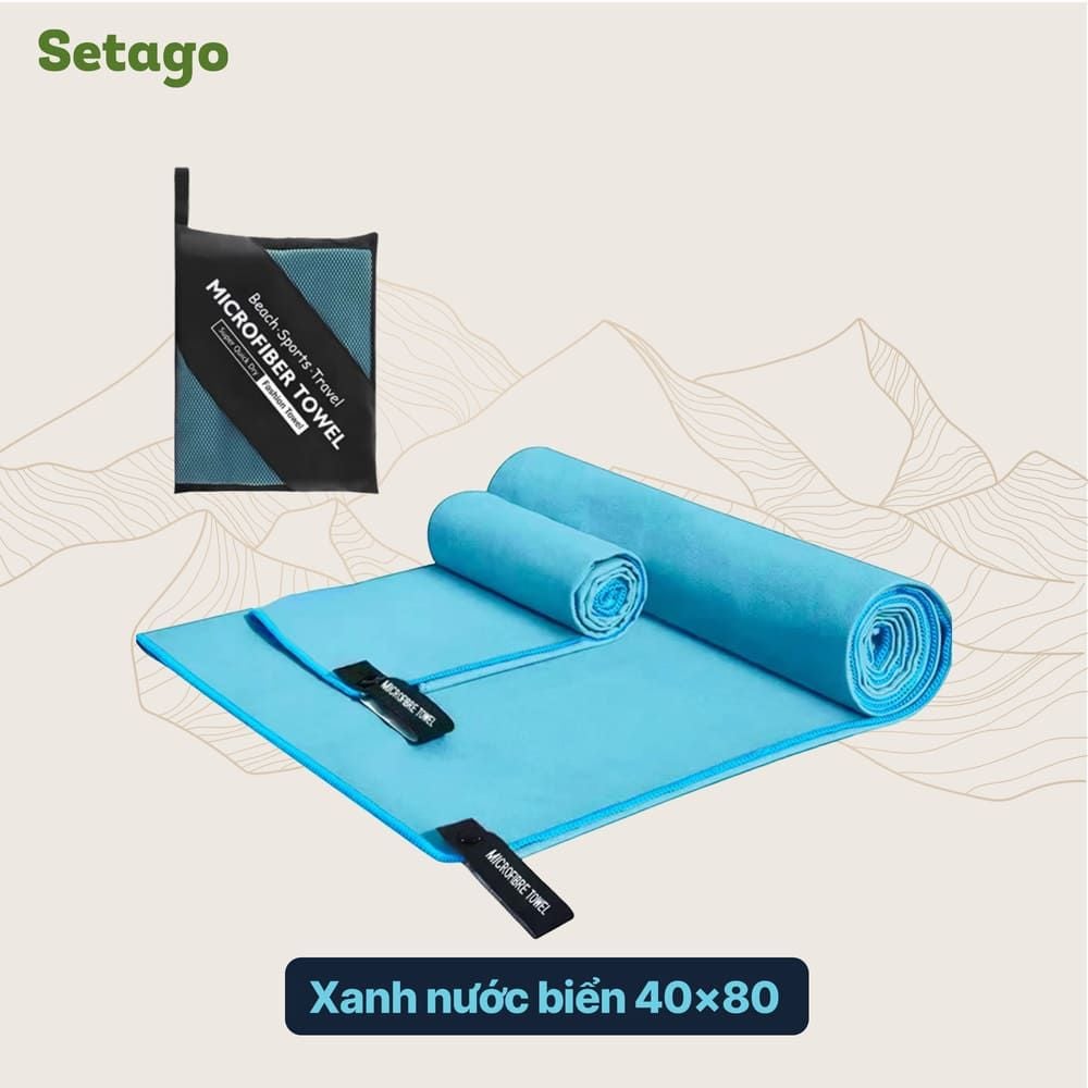 Khăn Microfiber Setago – Nhanh khô, Siêu nhẹ