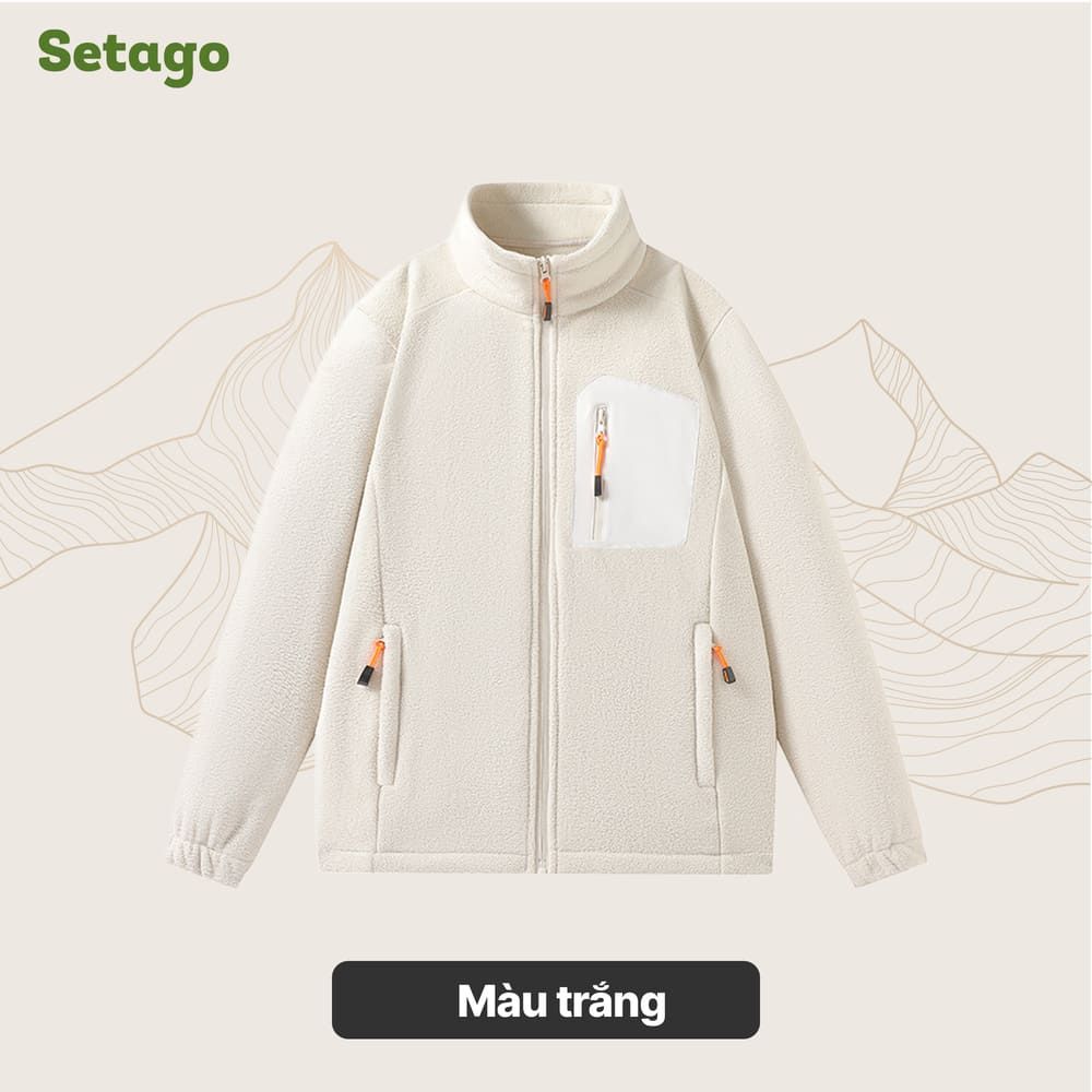 Áo khoác nỉ lông cừu Midzip – Ấm, Nhẹ, Linh Hoạt