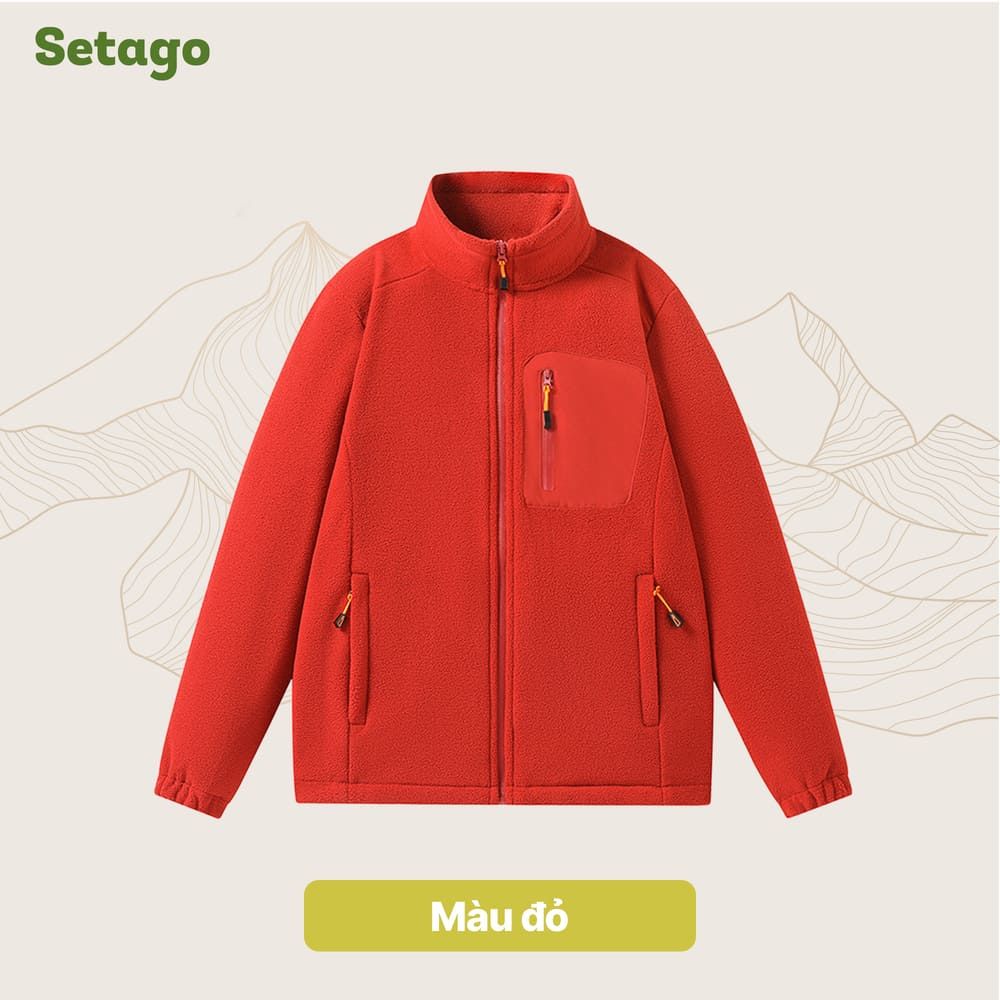 Áo khoác nỉ lông cừu Midzip – Ấm, Nhẹ, Linh Hoạt