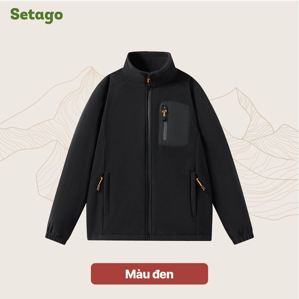 Áo khoác nỉ lông cừu Midzip – Ấm, Nhẹ, Linh Hoạt