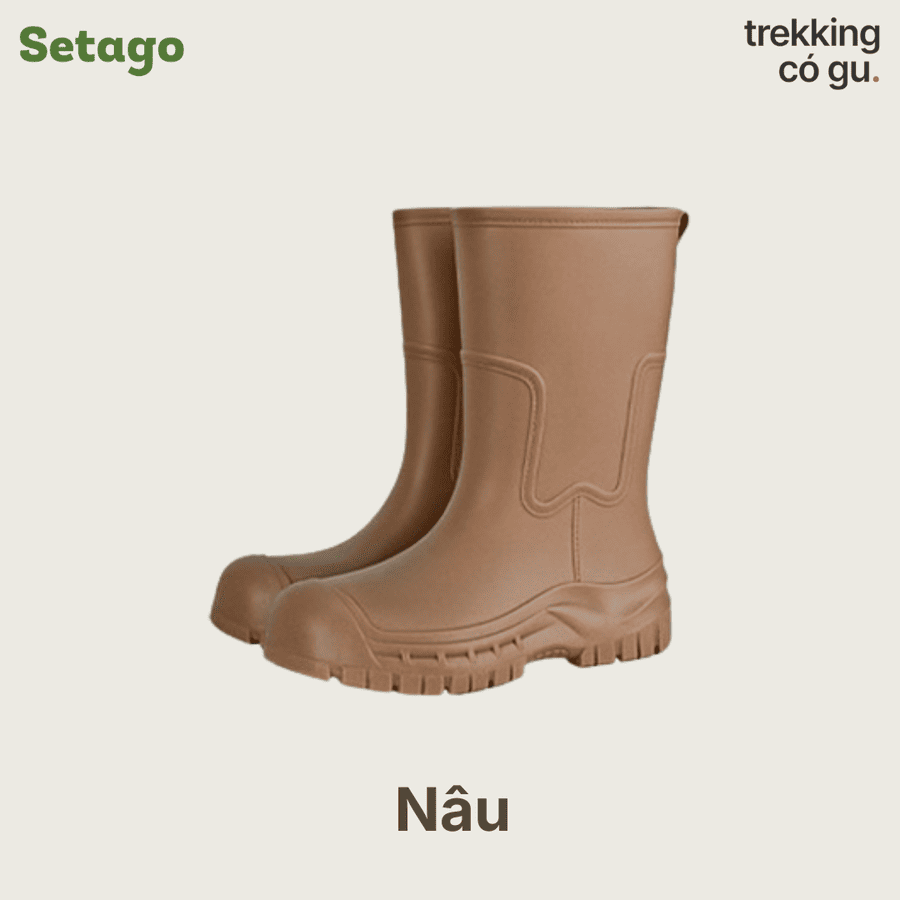 Ủng đi mưa Muddy chống nước chống trơn trượt