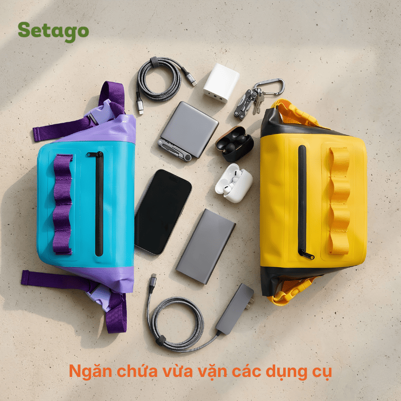 Túi đeo hông chống nước Hydry Pop khóa cuộn nhỏ gọn tiện lợi