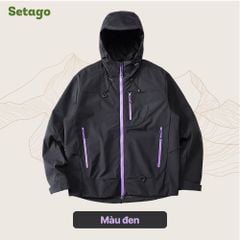 Áo khoác leo núi Nordic Pro – 2 lớp tách rời chống nước, cản gió & lót nỉ ô vuông