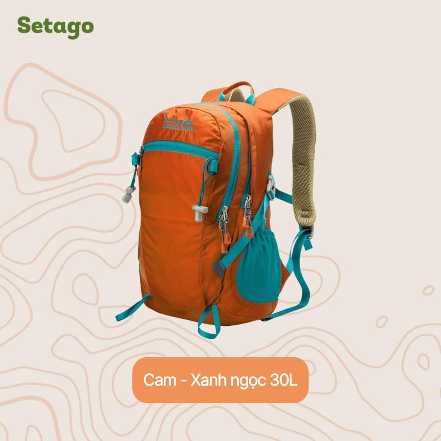 Balo Mountian Royal - Balo trekking, leo núi với dung tích 20-30L gọn nhẹ tiện lợi, chất liệu chống nước cao cấp