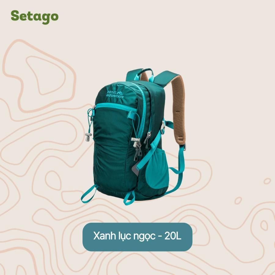 Balo Mountian Royal - Balo trekking, leo núi với dung tích 20-30L gọn nhẹ tiện lợi, chất liệu chống nước cao cấp
