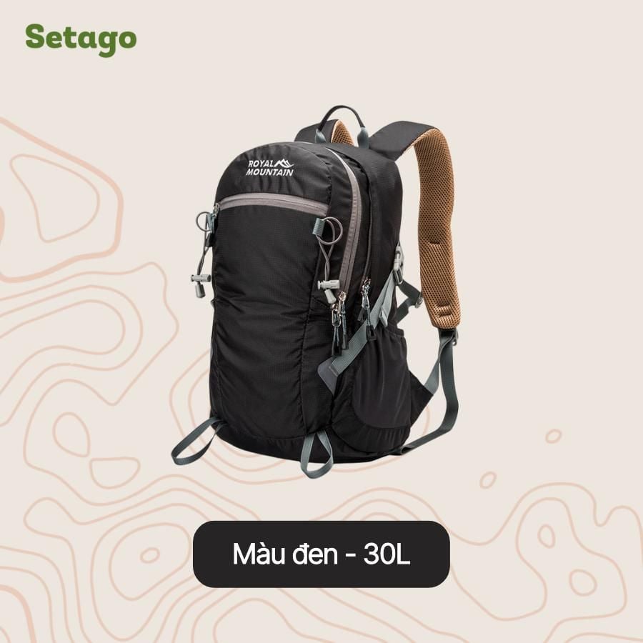 Balo Mountian Royal - Balo trekking, leo núi với dung tích 20-30L gọn nhẹ tiện lợi, chất liệu chống nước cao cấp
