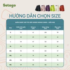 Quần short gió túi hộp unisex Nomad Cargo siêu nhẹ nhanh khô dã ngoại