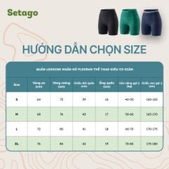 Quần legging ngắn nữ FlexRun siết eo tôn dáng siêu co giãn thể thao