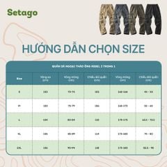 Quần dã ngoại, leo núi tháo ống 2 trong 1 Rebel đa năng, nhẹ thoáng, kháng nước, nhanh khô
