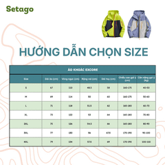 Áo khoác leo núi ExCore 3 trong 1 lót nỉ tháo rời