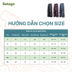 Quần dã ngoại ống suông Windy - phong cách, linh hoạt