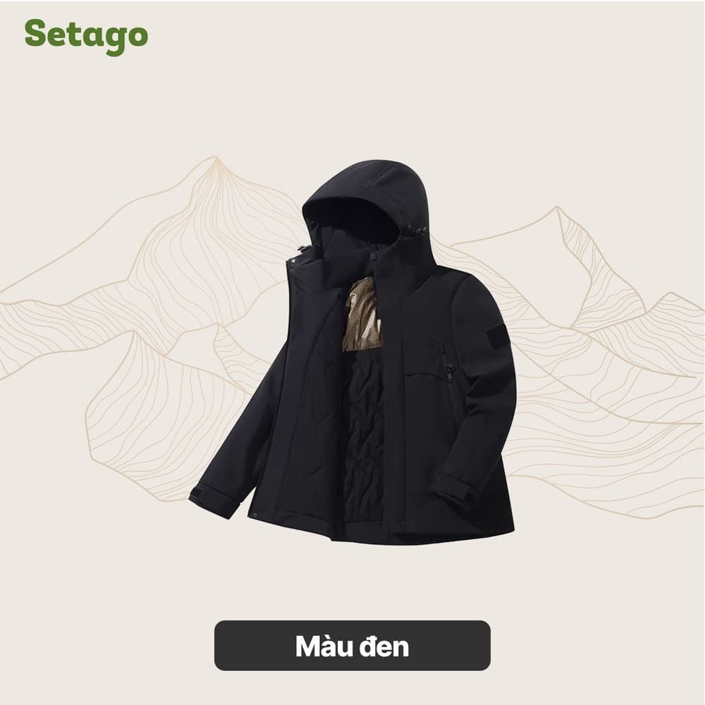 Áo khoác phao dã ngoại lông cừu kháng nước gọn nhẹ Stormer