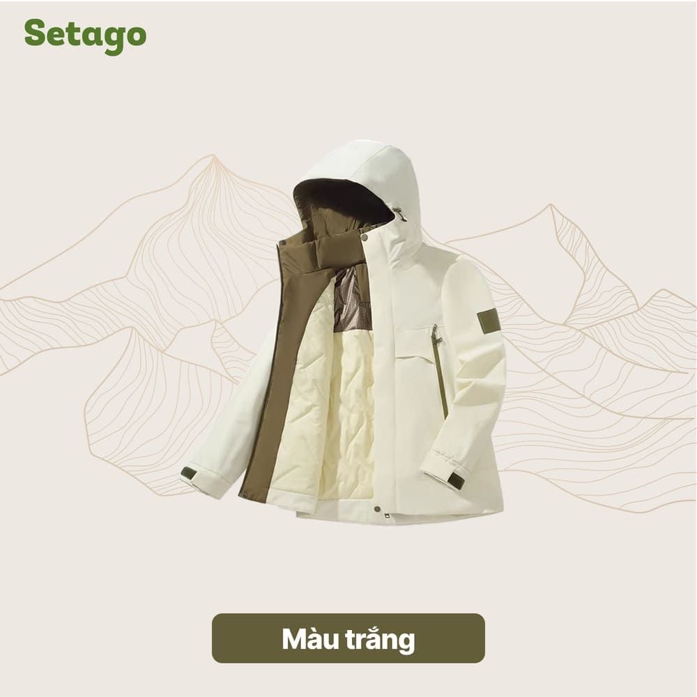 Áo khoác phao dã ngoại lông cừu kháng nước gọn nhẹ Stormer
