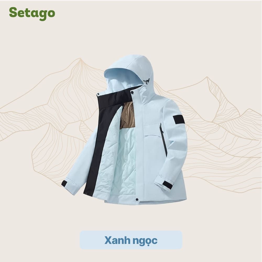 Áo khoác phao dã ngoại lông cừu kháng nước gọn nhẹ Stormer