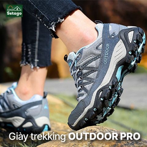 Giày trekking Outdoor Pro leo núi bám địa hình