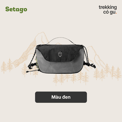 Túi đeo chéo thông minh Metro vải nylon họa tiết kẻ ô kháng nước