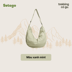 Túi tote vải Waffy dáng hobo chống thấm nhẹ thời trang