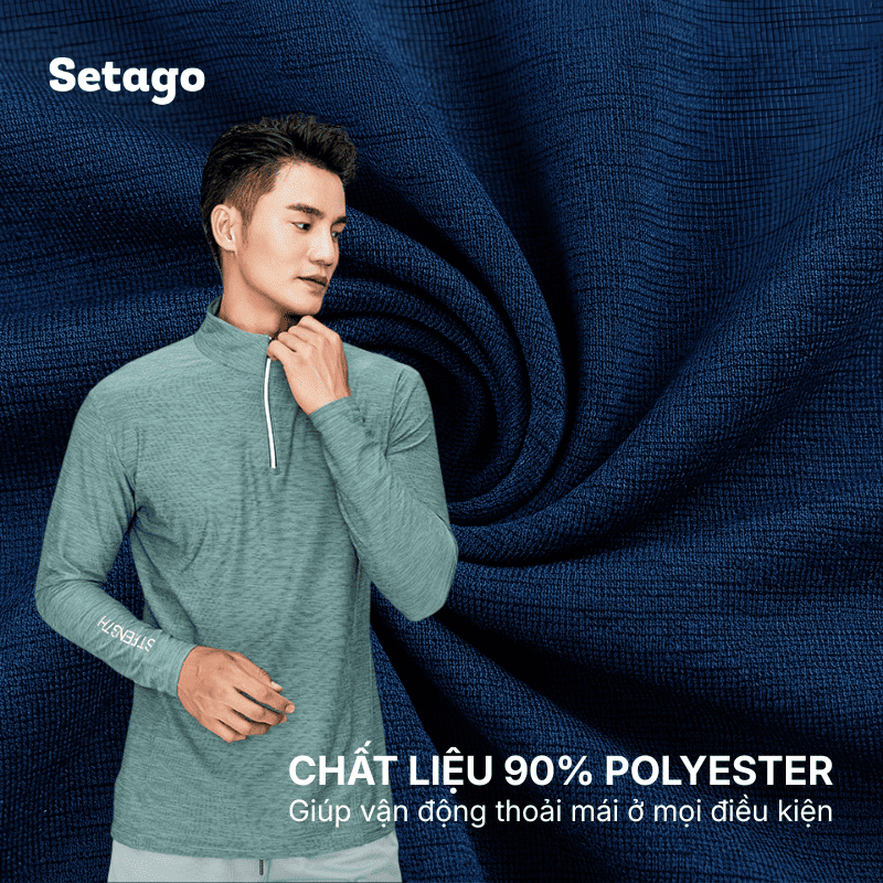 Áo Halfzip Ventra mùa hè Nam - Nhẹ , thoáng khí, mau khô