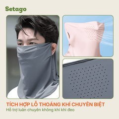 Khẩu trang chống nắng mùa hè Ice Mask đa năng, mỏng nhẹ, siêu thoáng mát, du lịch, dã ngoại, phượt, lái xe