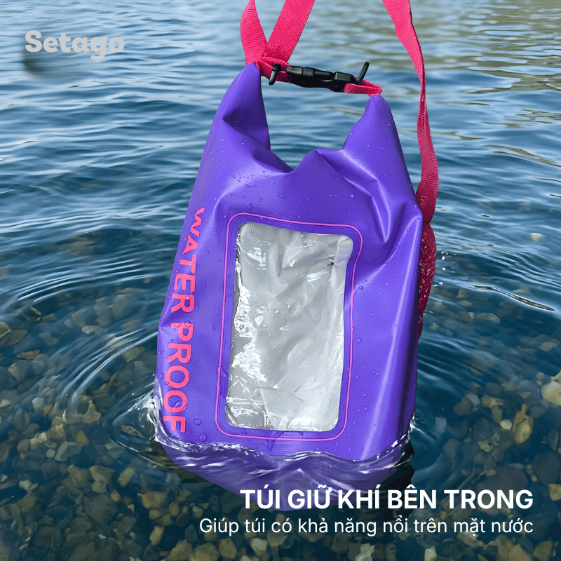 Túi chống nước AquaZip - quai chéo 2L/5L, nhỏ gọn, chống thấm