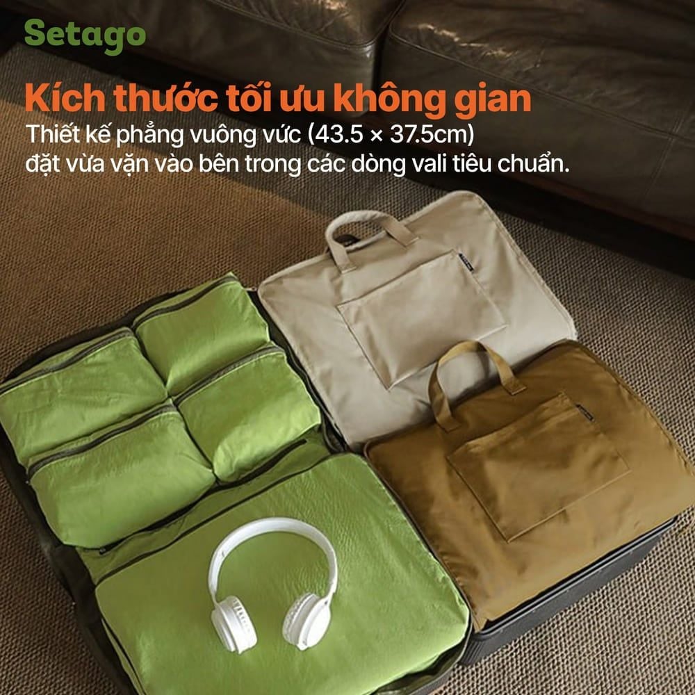 Túi xếp đồ vali du lịch, công tác Zip Pack tiện lợi, gọn gàng, cao cấp