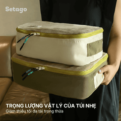 Bộ 4 túi xếp đồ vali du lịch, công tác Free Travel thiết kế cá tính, tiện lợi, gọn nhẹ, chất liệu cao cấp
